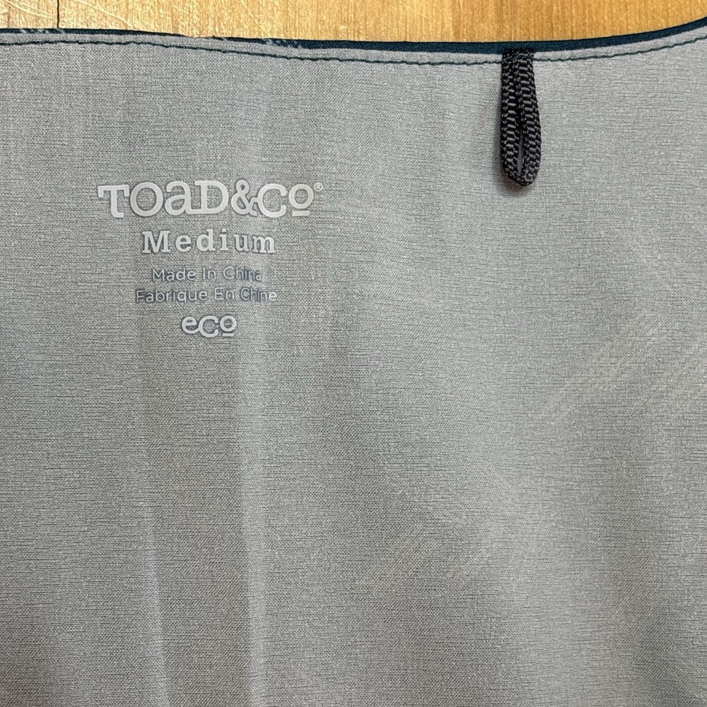 Toad & Co Whirlwind Dress Medium Sleeveless Athletic Travel Layered Blue Granola - Picture 3 of 10